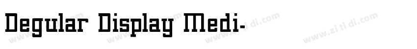 Degular Display Medi字体转换